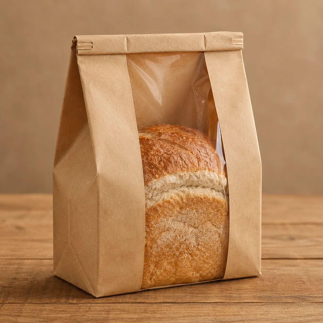 Kraft Paper Bread Pouch — view 2